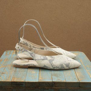 Cole Haan Womens Grand OS Merrit Skimmer Pointed Slingback Flats Sz 10 B W14715